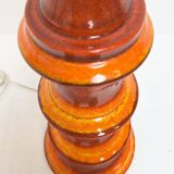 Ceramic fat lava Hustadt Leuchten floor lamp, 1970s