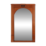 Art Deco Oak Wall Mirror, Belgium, circa 1915