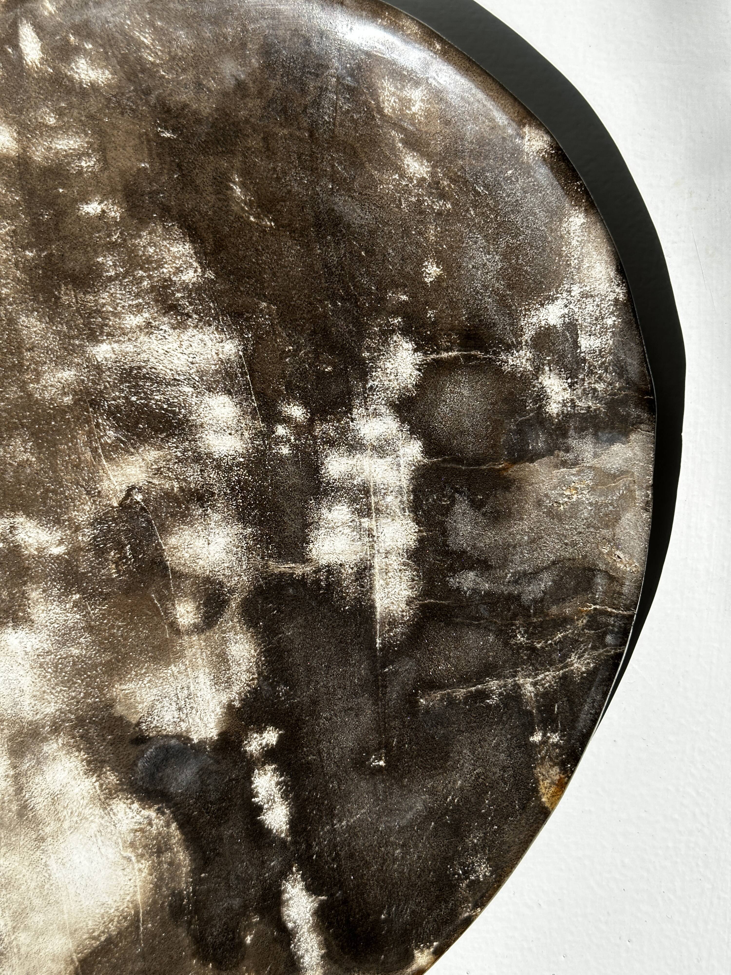 Dish in petrified wood