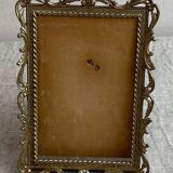 Italian gold metal frame on stand