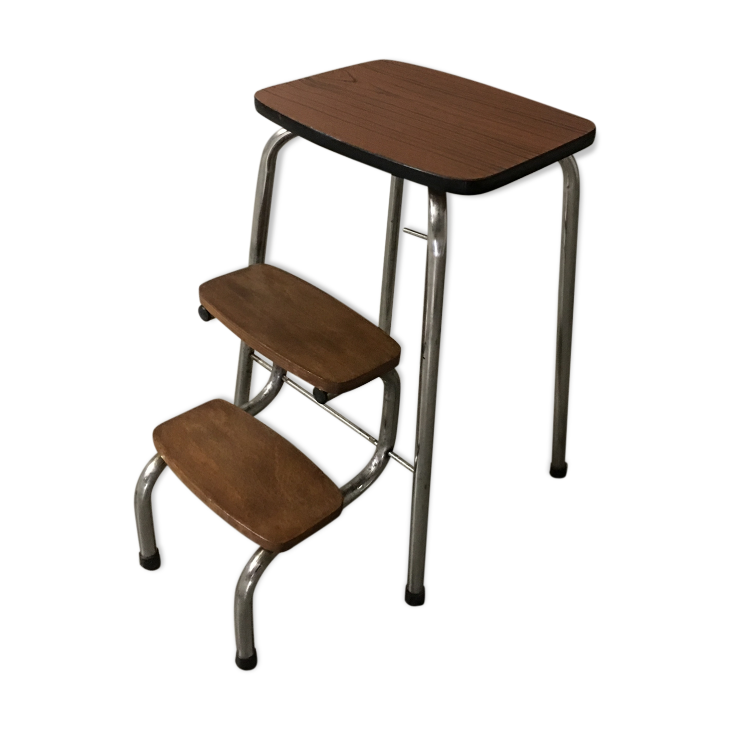 Stool foot step in 70s formica