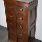 Classification cabinet mahogany drawers Netherlands 1930s
