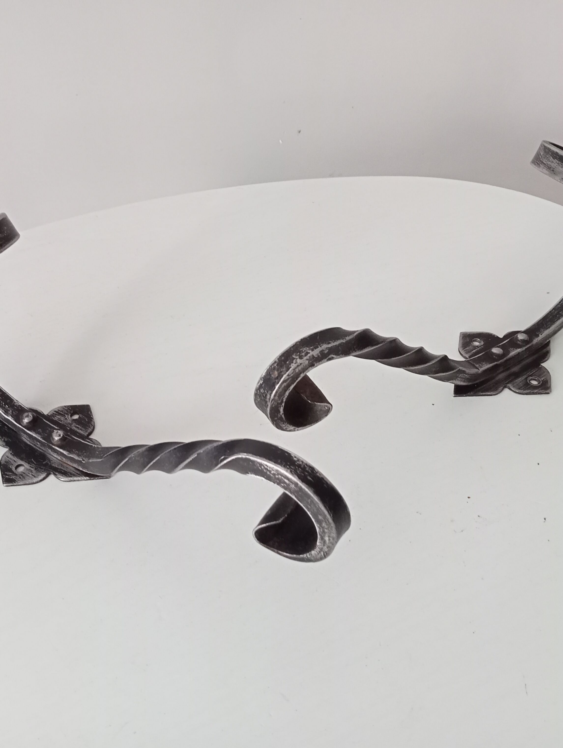 2 vintage coat rack hooks 50s-60s