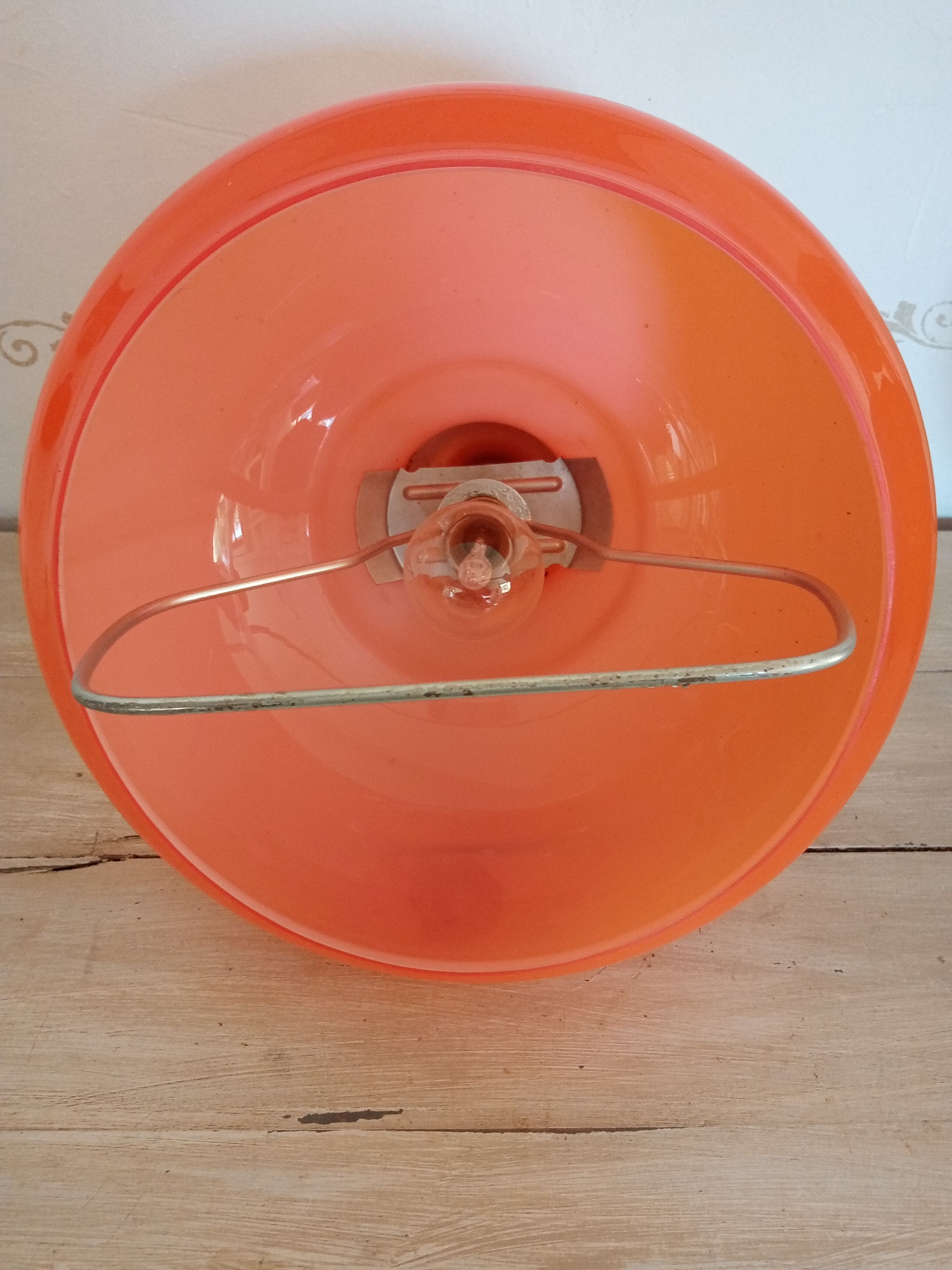 orange opaline kitchen chandelier