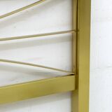 Mid-Century Modern Gilded and Satin Brass Double Bed, 1970