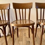 set of 6 bentwood bistro chairs from the 1950s