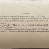 Old photograph stereo, stereograph, luxury albumine 1903 U.S. Navy battleship