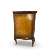 Commode italienne en placage et bois massif de noyer, années 1940-1950