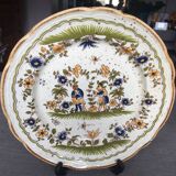Assiettes reproduction Vieux Moustiers 18e siècle Primula