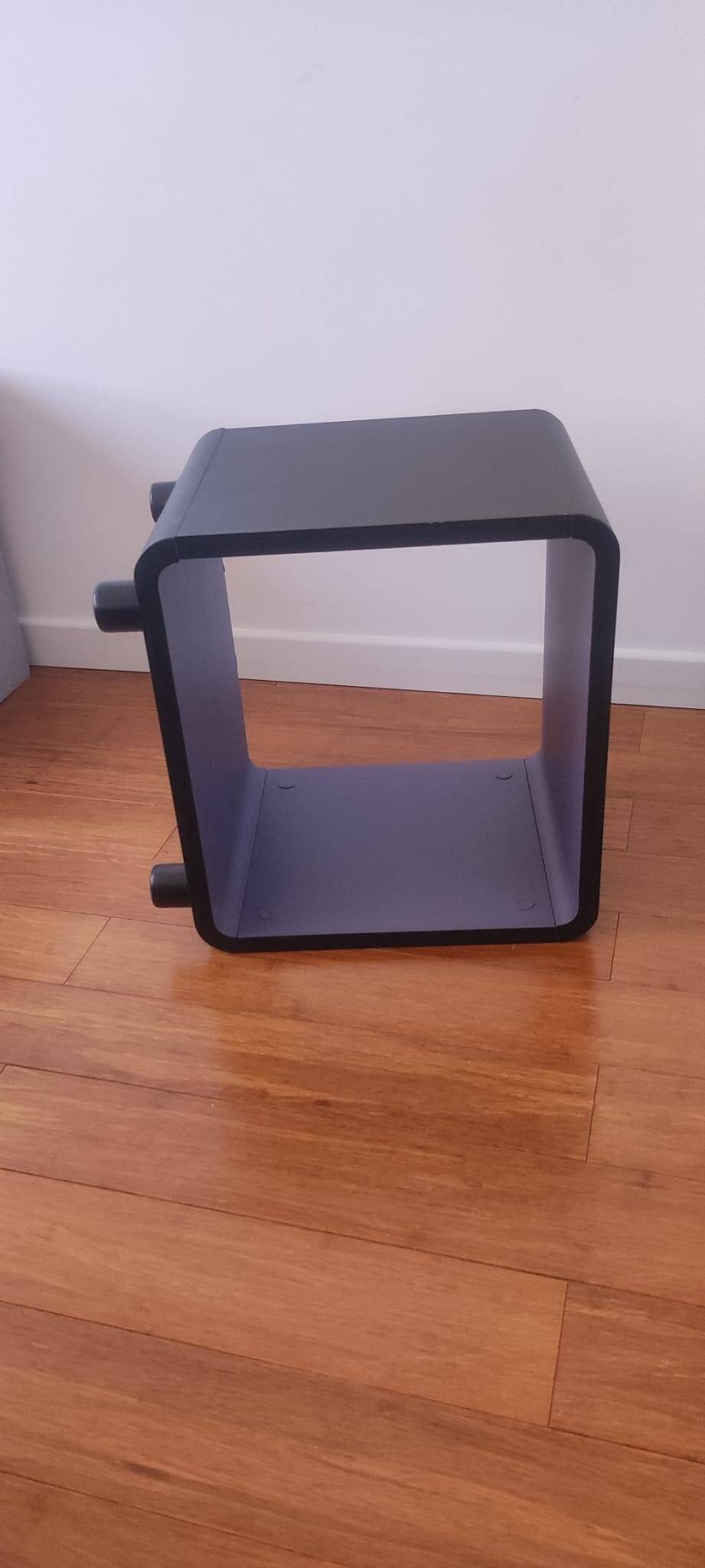 Table de nuit-Art Déco-Noir/Violet