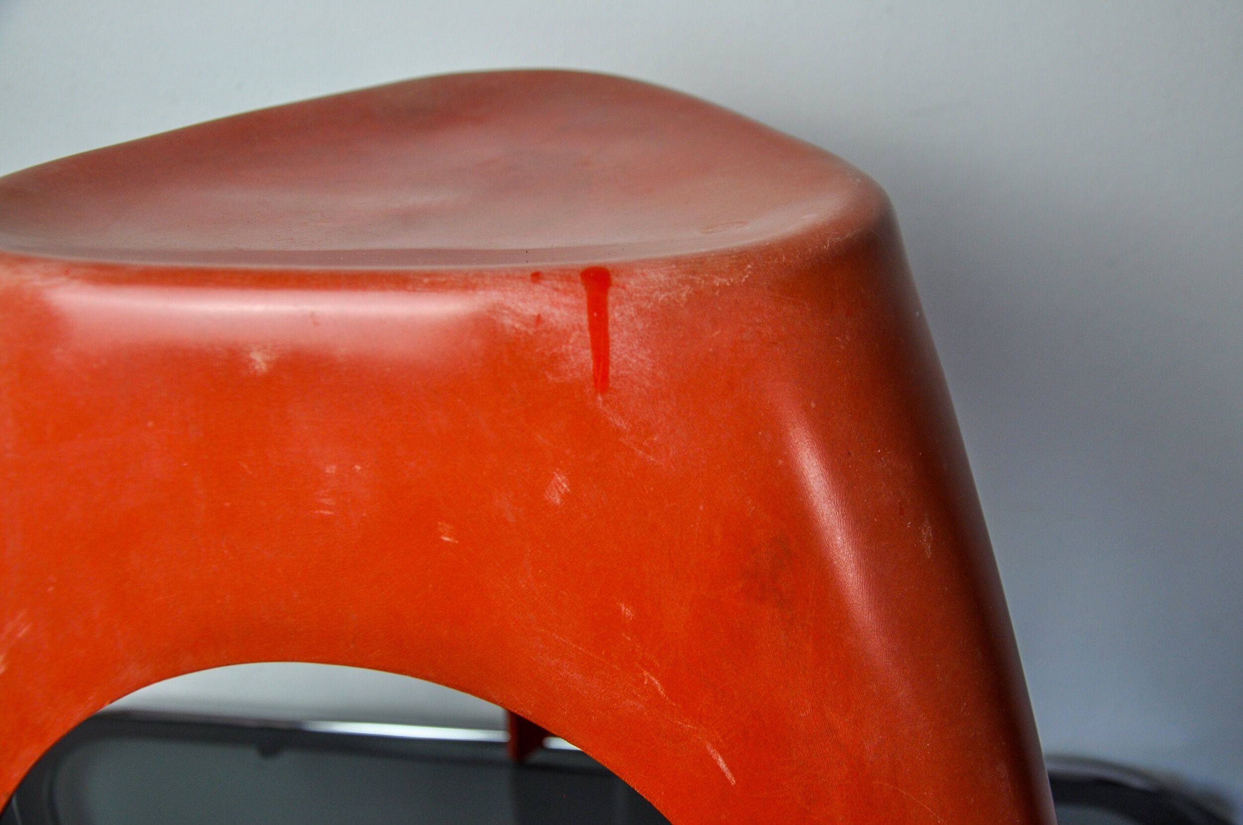 Red Elephant Stool by Vilmer, Spain, 1980