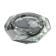 Ashtray Sommerso grey by seguso, faceted glass, murano, italy, 1970