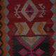 Vintage Turkish hallway rug 87x510 cm
