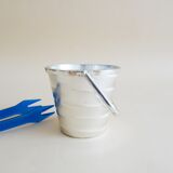 Ice cooler with glass insert