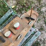 Old solid wooden boat