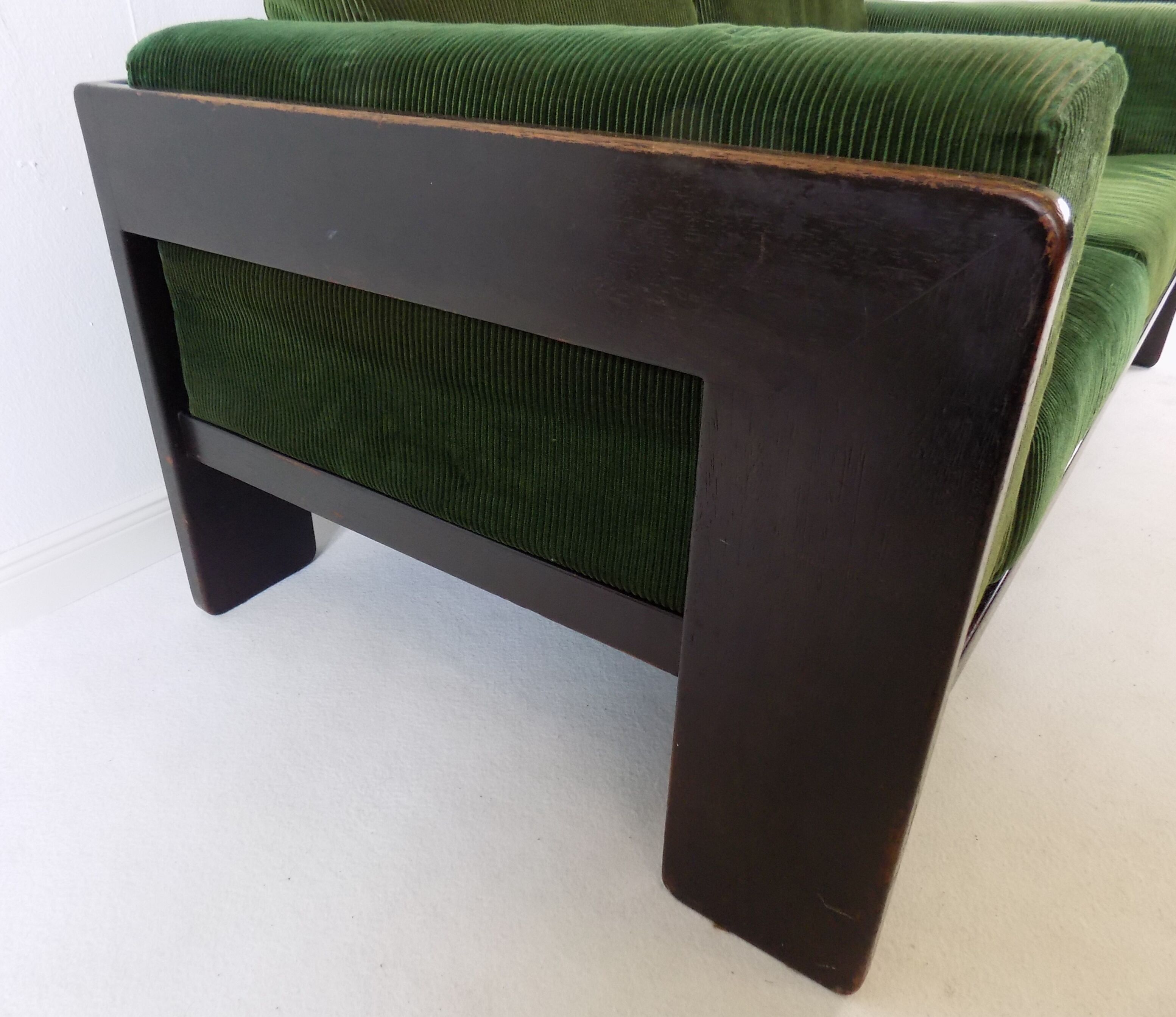 Bastiano 2 seater cord sofa by Afra & Tobia Scarpa, Gavina / Knoll