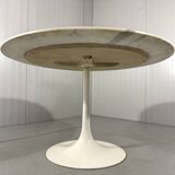 Round marble dining table with tulip foot 1960’s