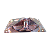 Murano glass multi-faceted ashtray, light purple colour