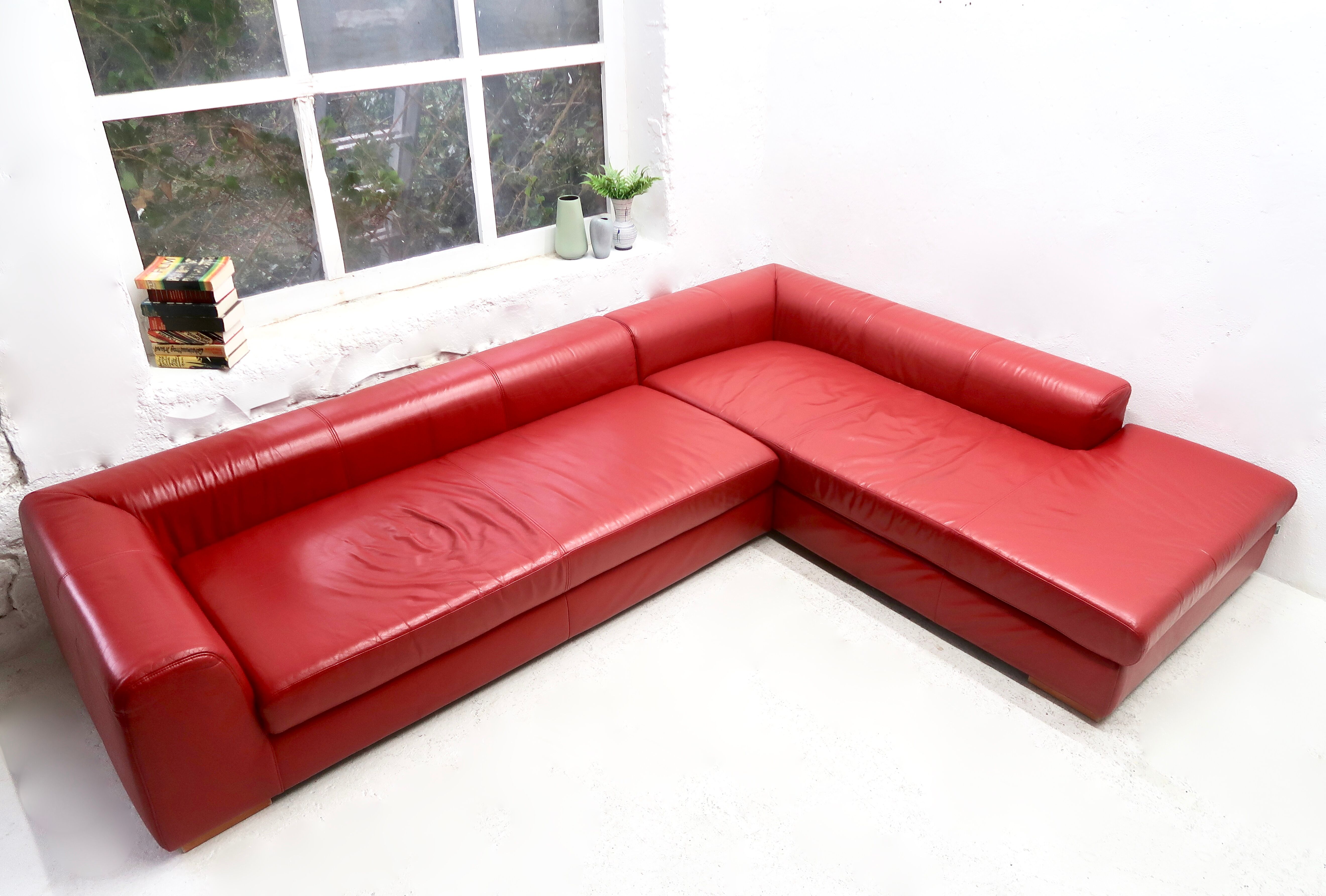 Ewald Schillig leather sofa, 2000s