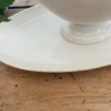 Creil and Montereau porcelain sauce boat