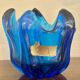 Vintage Cobalt Blue Glass Vase – Edelweiss by J acquin, 1960s