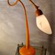 Orange painted steel lamp