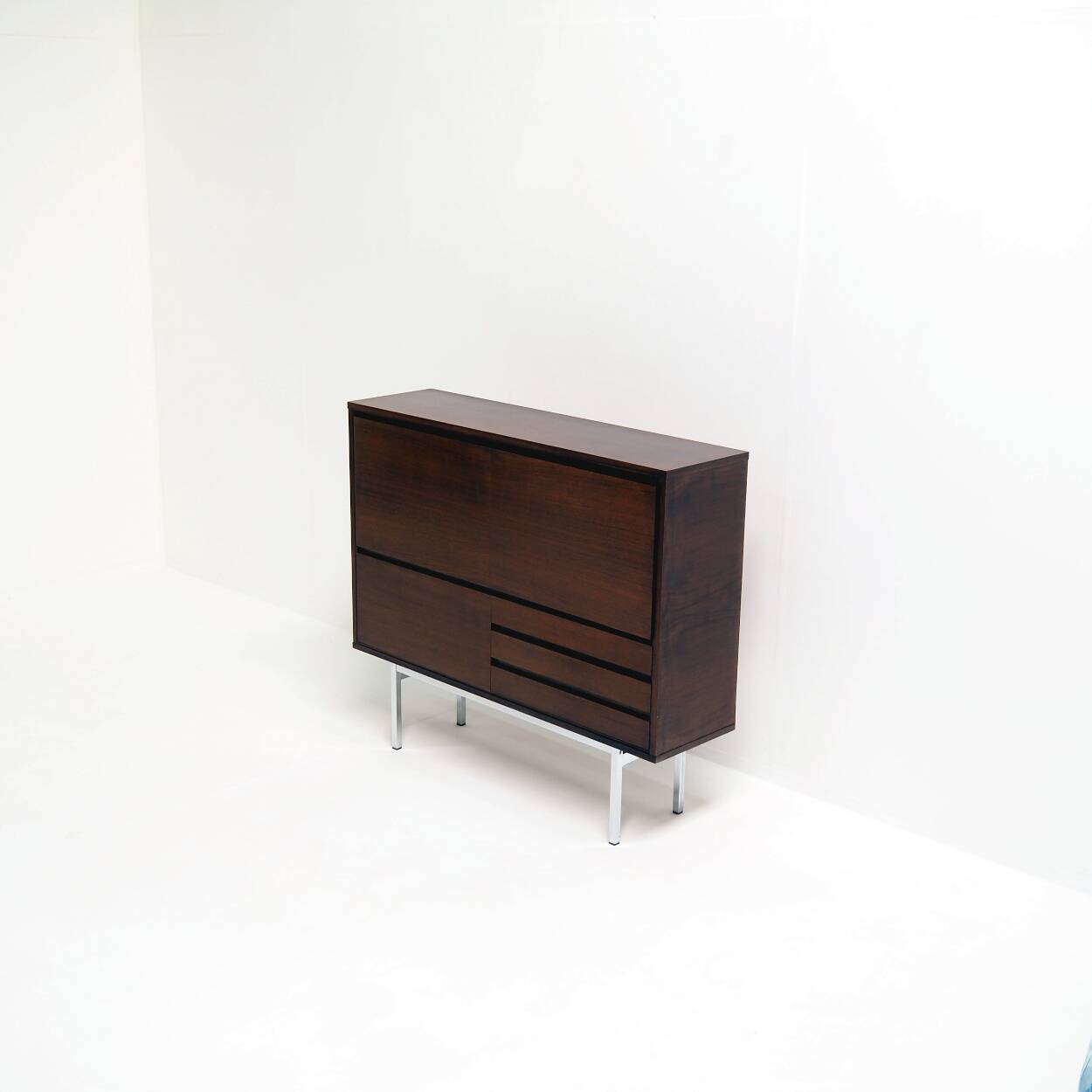 1960s Vintage Bar Cabinet in the Style of Alain Richard