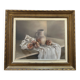 magnificent pastel well framed and in perfect condition