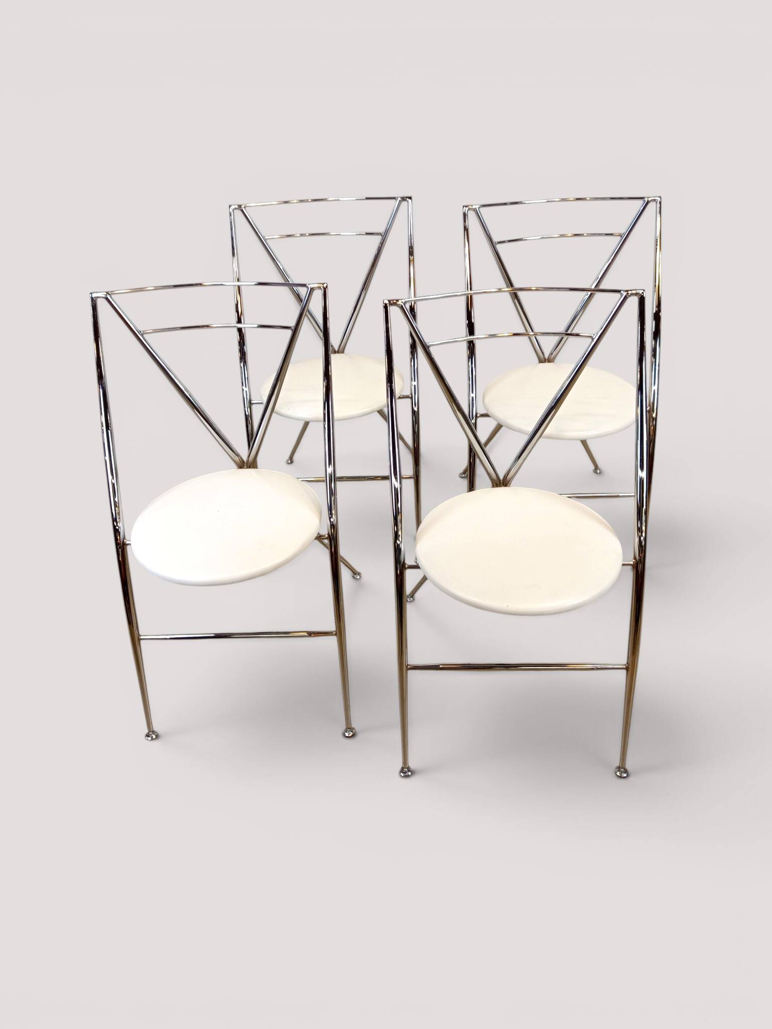 Set of 4 folding chairs "Cinderella" – Design by Hiroyuki Yamakado, c. 1