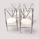 Set of 4 folding chairs "Cinderella" – Design by Hiroyuki Yamakado, c. 1