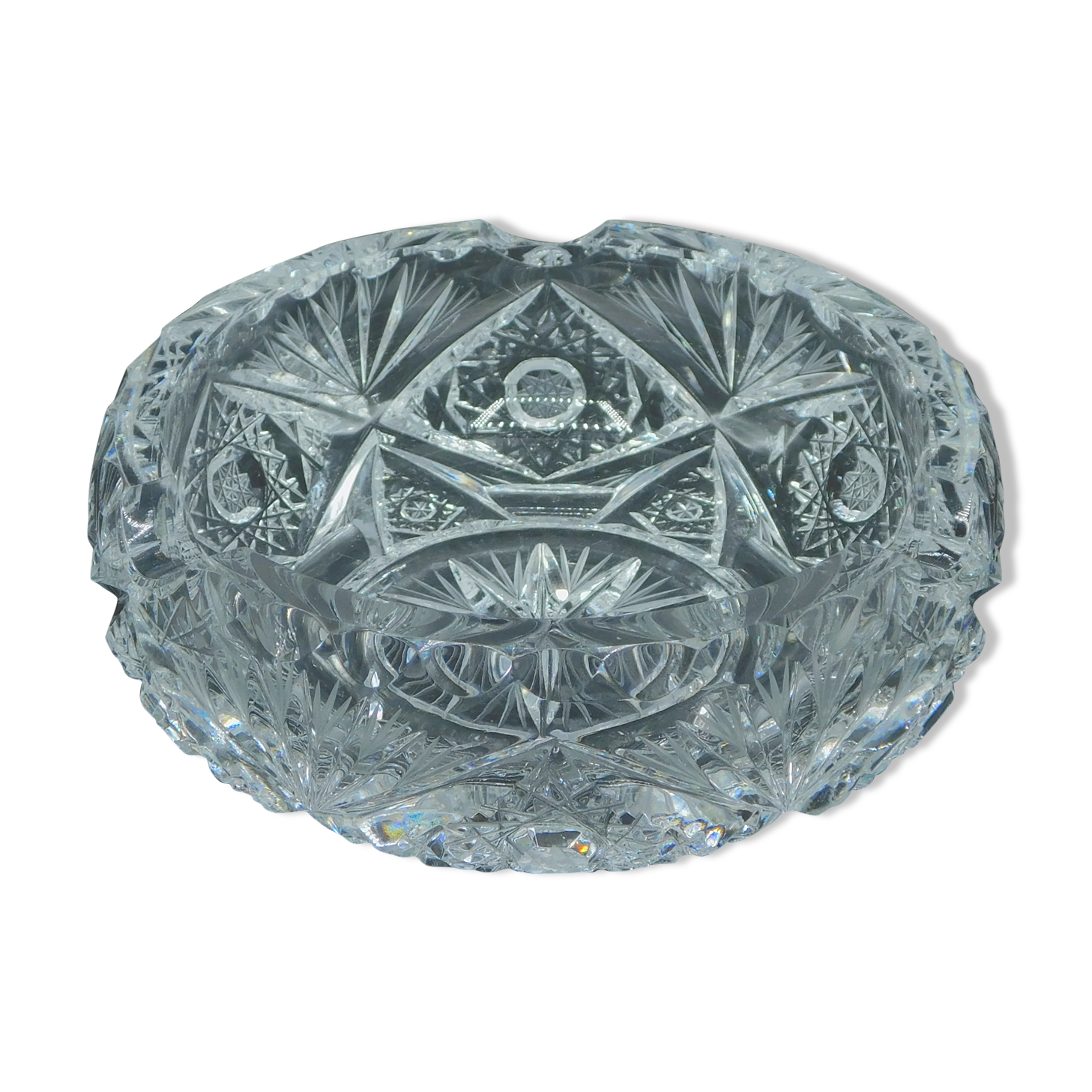 Bohemian crystal ashtray
