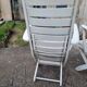 Paire de fauteuils de jardin bois