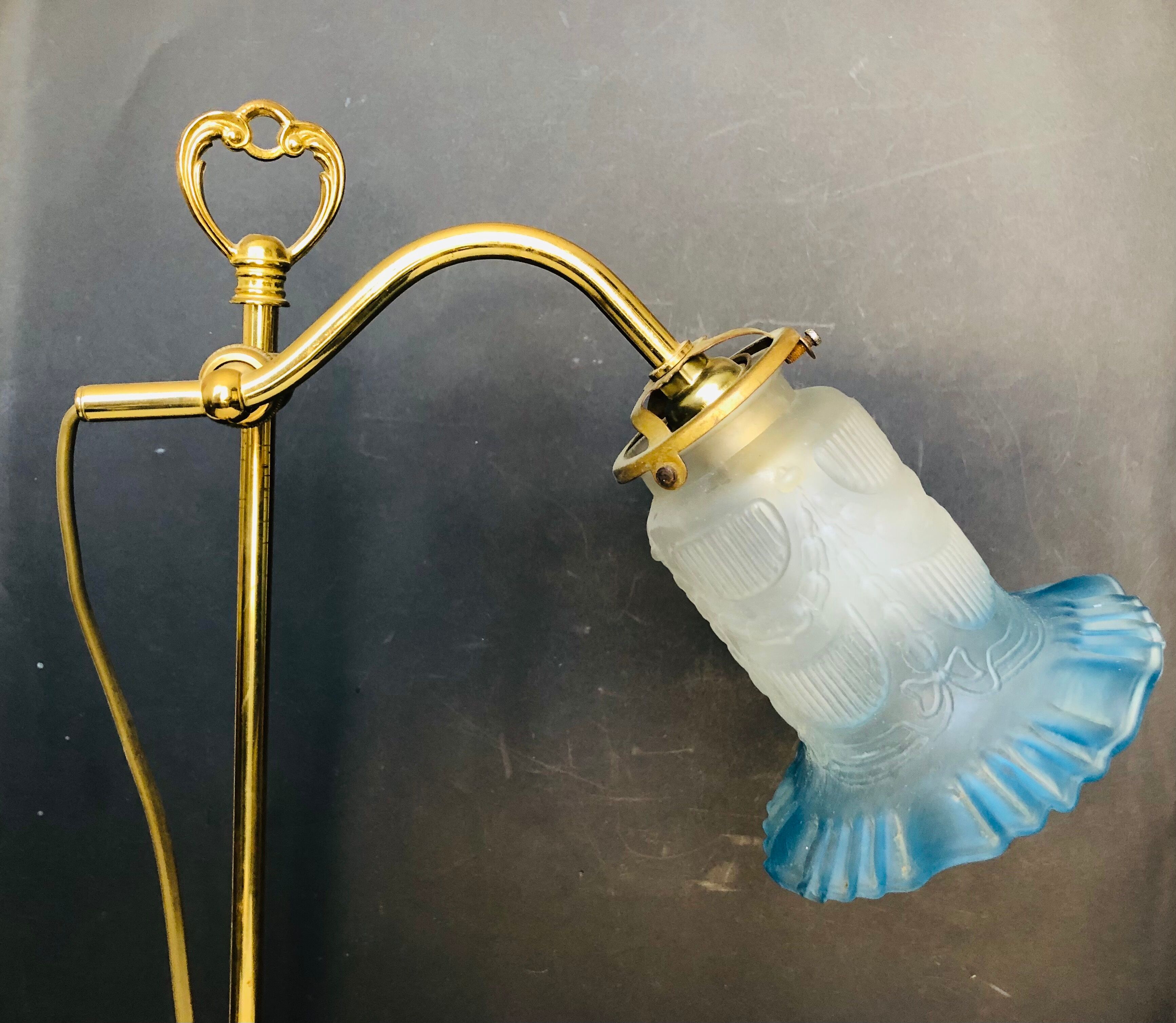 Art Deco articulated desk lamp