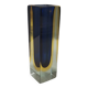 Murano vase in translucent glass with cool colour details.