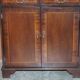 Vintage mahogany library in Art Deco style with two drawers.