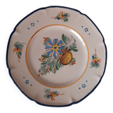 Assiette faience nevers montagnon
