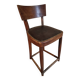 Chaise française ancienne en hêtre – Début 1900 – Dossier courbé massif