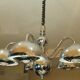 Chrome chandelier by gioffredo reggiani, 1970s