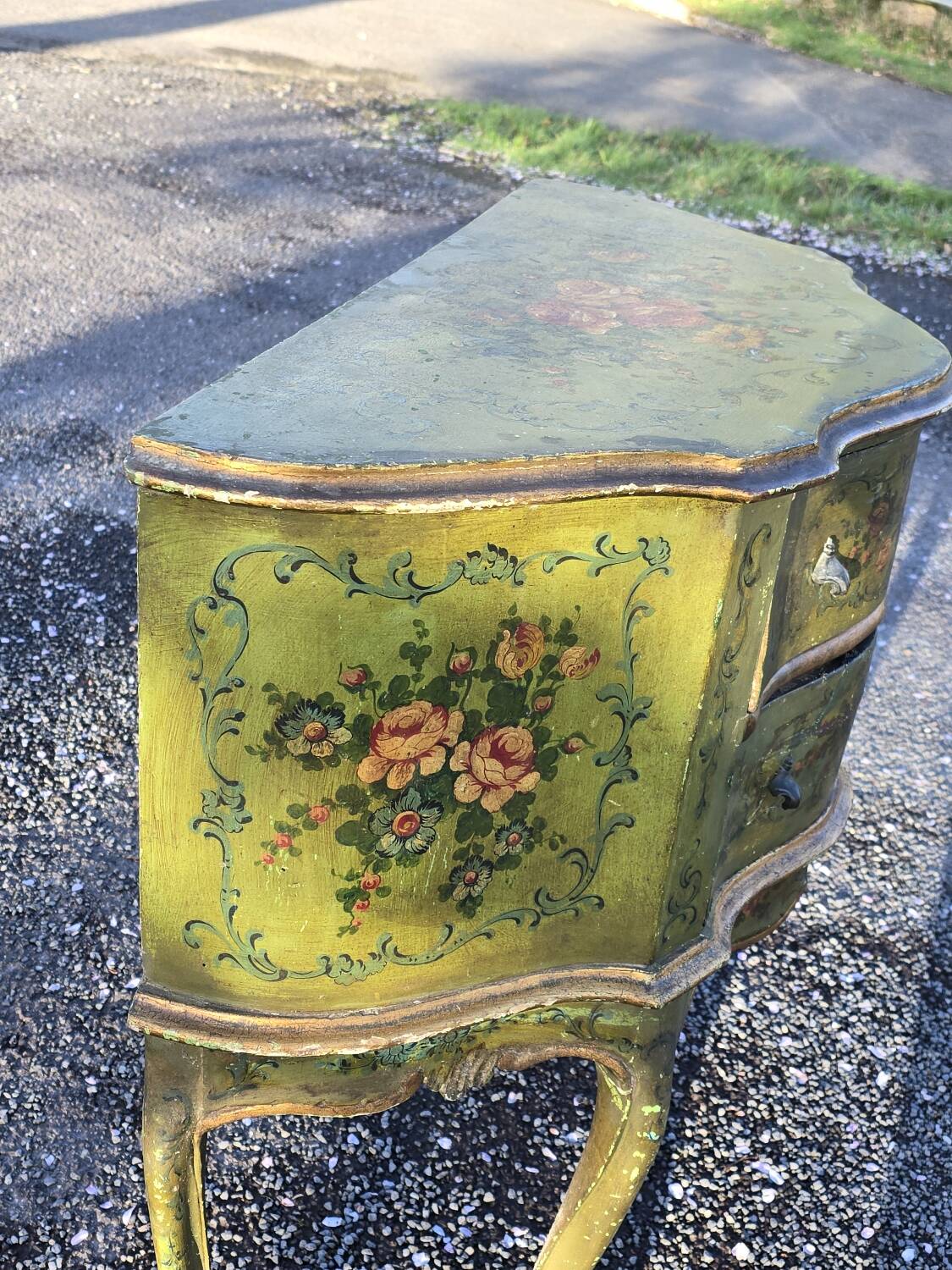Antique vintage painted chest of drawers