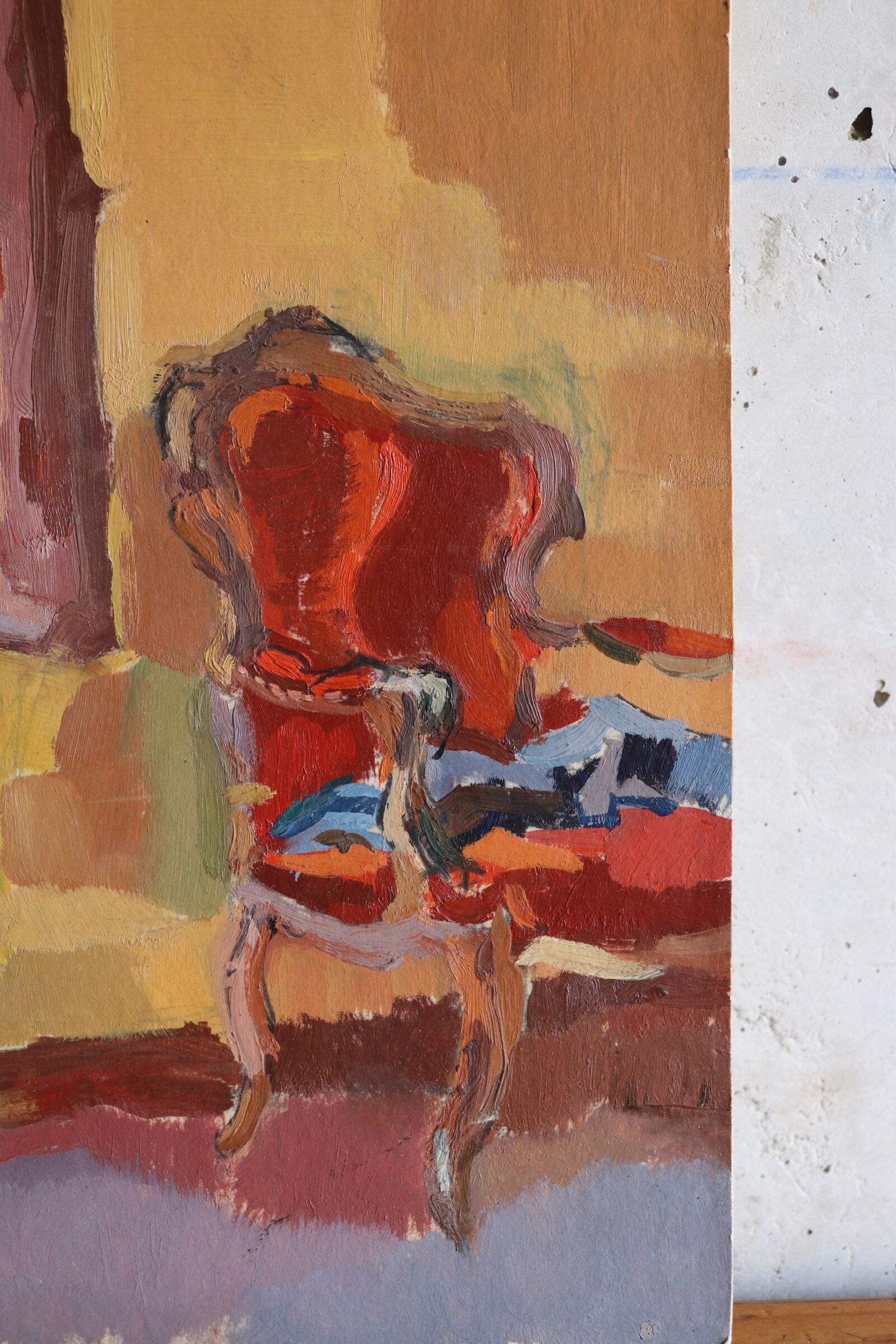 Bergère oil on panel Jean legros