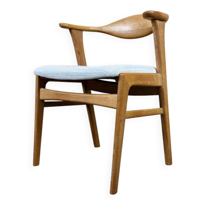 Chaise de salle à manger en chêne des années 1960-1970, fauteuil d'Erik Kirkegaard, modèle 49.