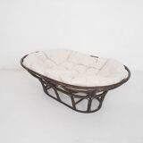 Manou two seater sofa with linnen cushion, The Netherlands 1970's