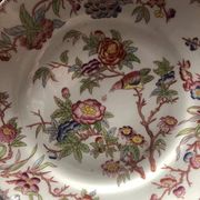 Sarreguemines Dessert Plates: Hand-Painted Chinoiserie Decor, 19th Century