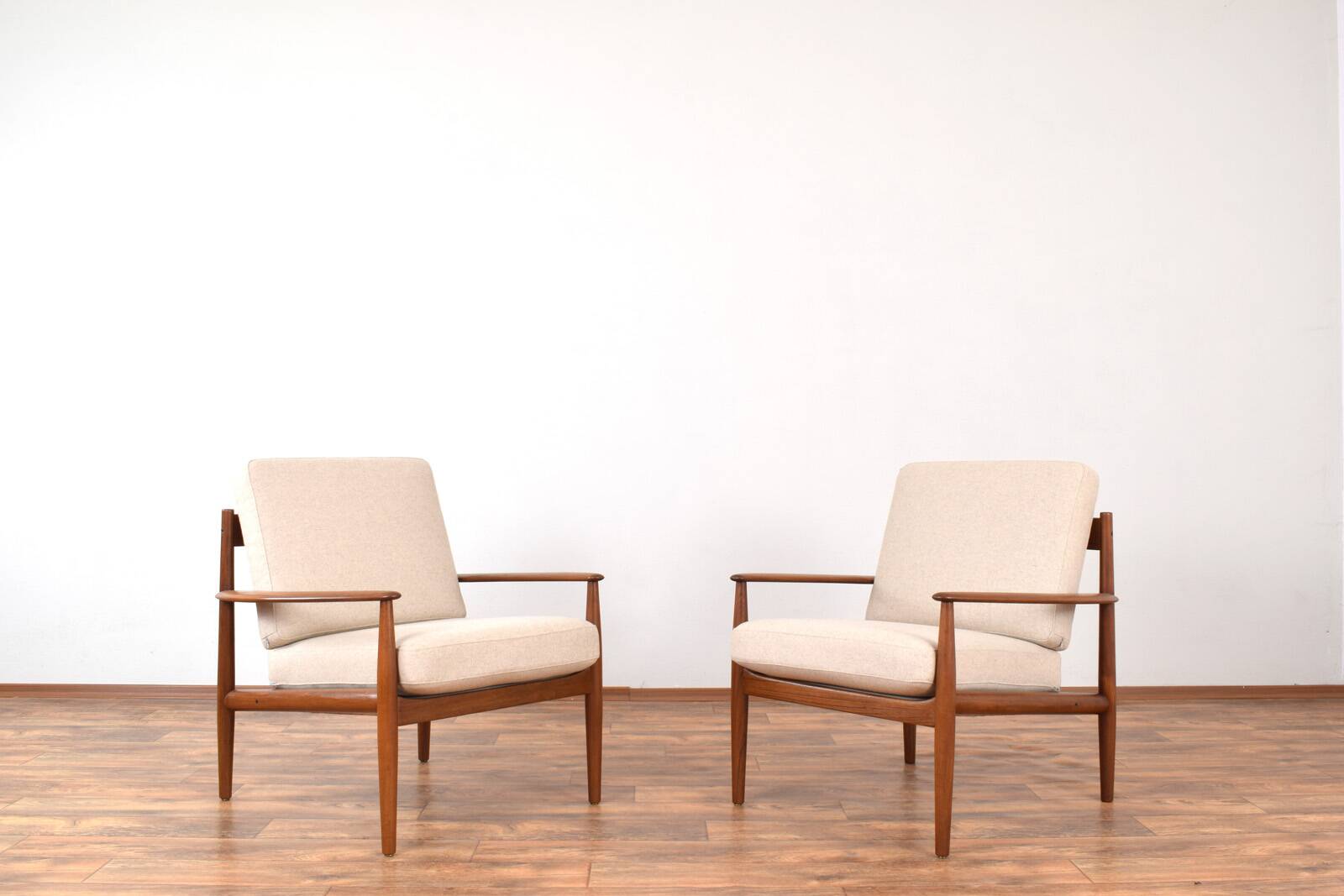 Mid-Century Danish Teak Lounge Chairs by Grete Jalk for France & Son, 1960s
