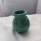 Glazed terracotta vase