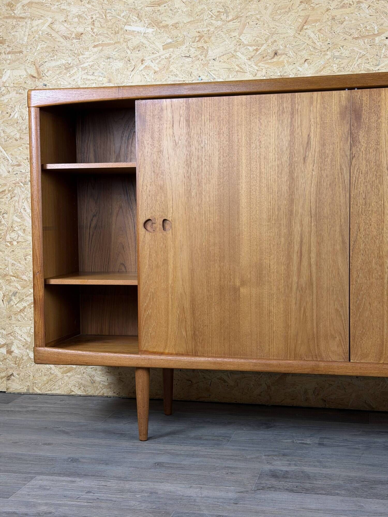 1960s 1970s Teak Sideboard Highboard by H.W. Klein for Bramin Denmark