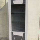 Backlit display case, oak and ceramic, very trendy