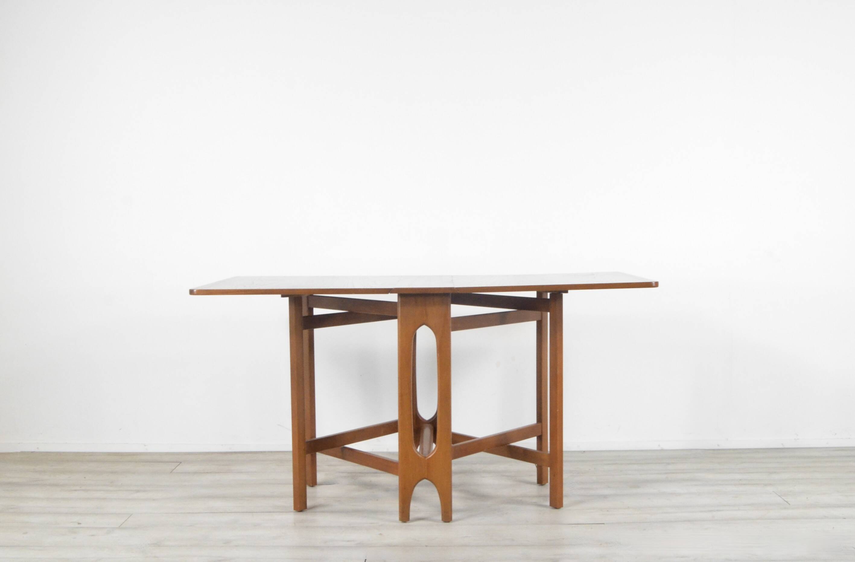 Midcentury McIntosh Drop Leaf Teak Table Modern Danish Style
