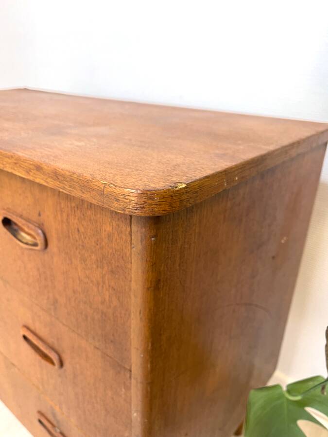 Small vintage Scandinavian chest of drawers in teak – 1960s
