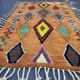 Handmade Berber rug, natural wool, 3x2 m